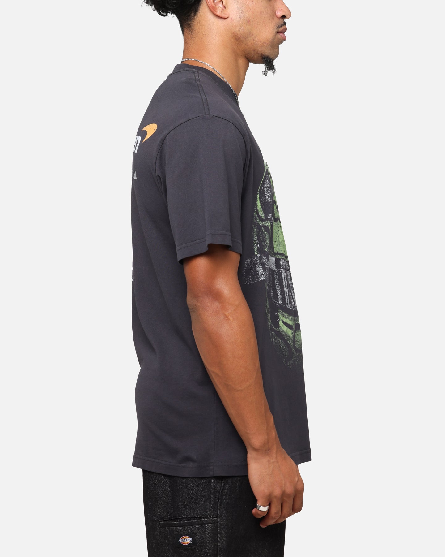 Mitchell & Ness X Mclaren Lando Norris Helmet T-Shirt Faded Black、mySite、zt4zffjzw