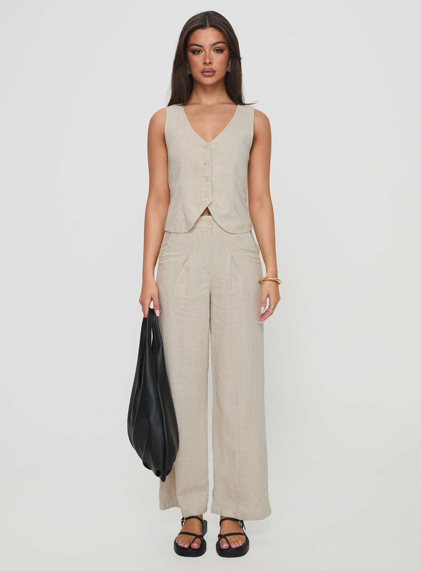 Sofi Pants Beige、mySite、solidvoid