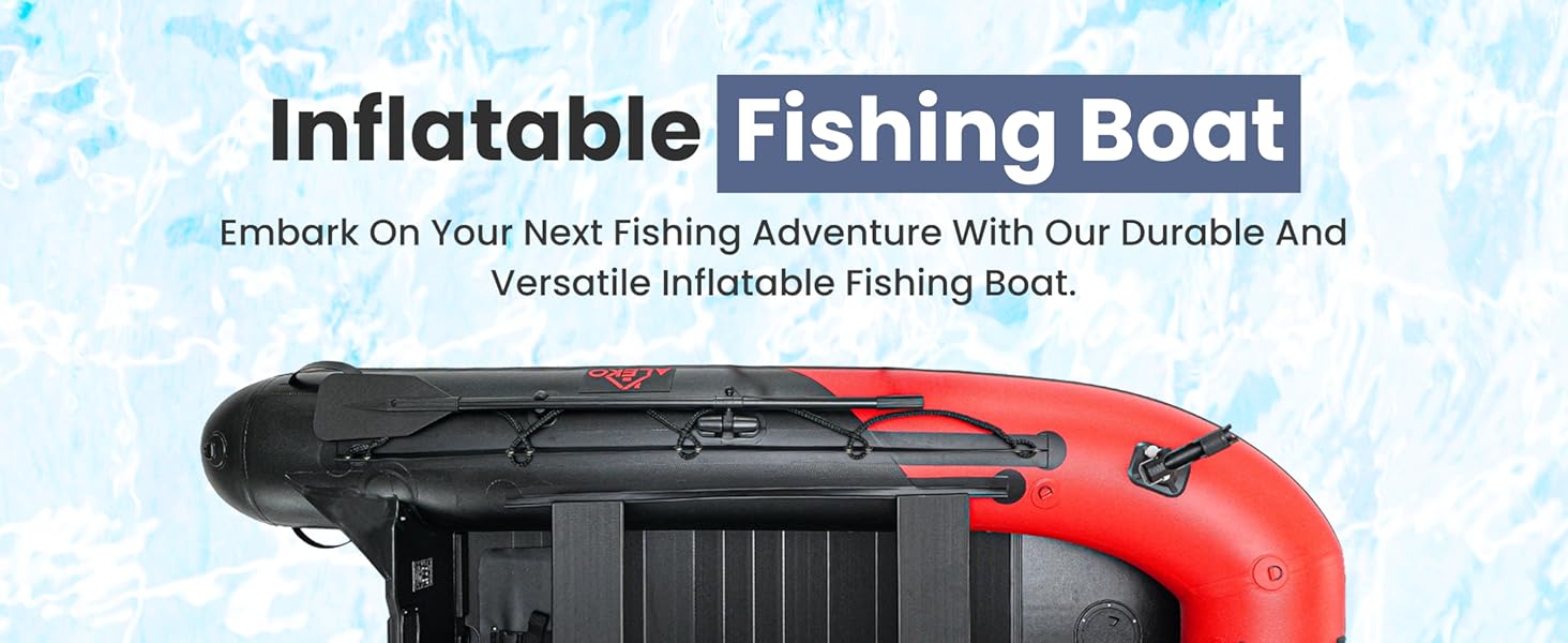 ALEKO Inflatable Boat Red