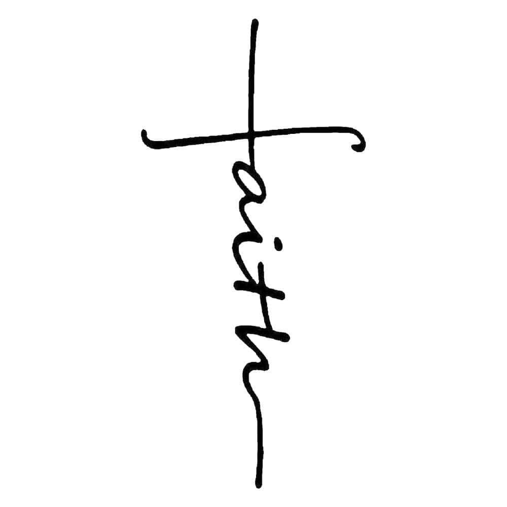 Faith With Cross Sticker Decal for Vehicle、mySite、g9winljtr