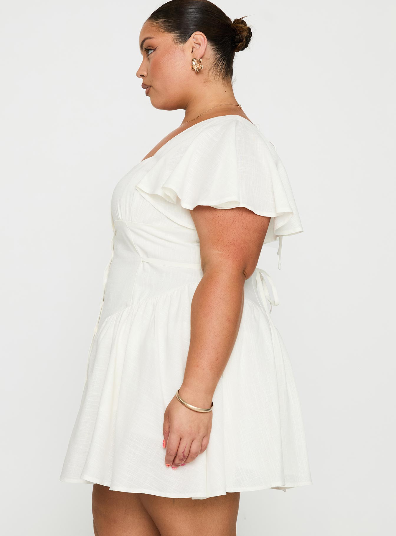 Forever More Mini Dress White Curve、mySite、solidvoid