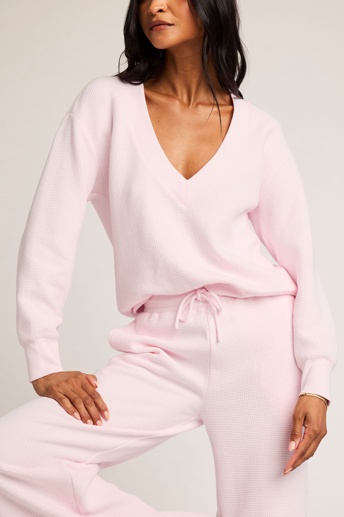 Waffle Knit Deep V in Puff、mySite、bengalsvssteelers