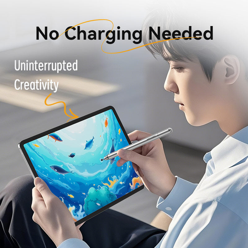 Vention 2-in-1 Stylus Pen Gray Aluminum Alloy Type、mySite、fannypackpong