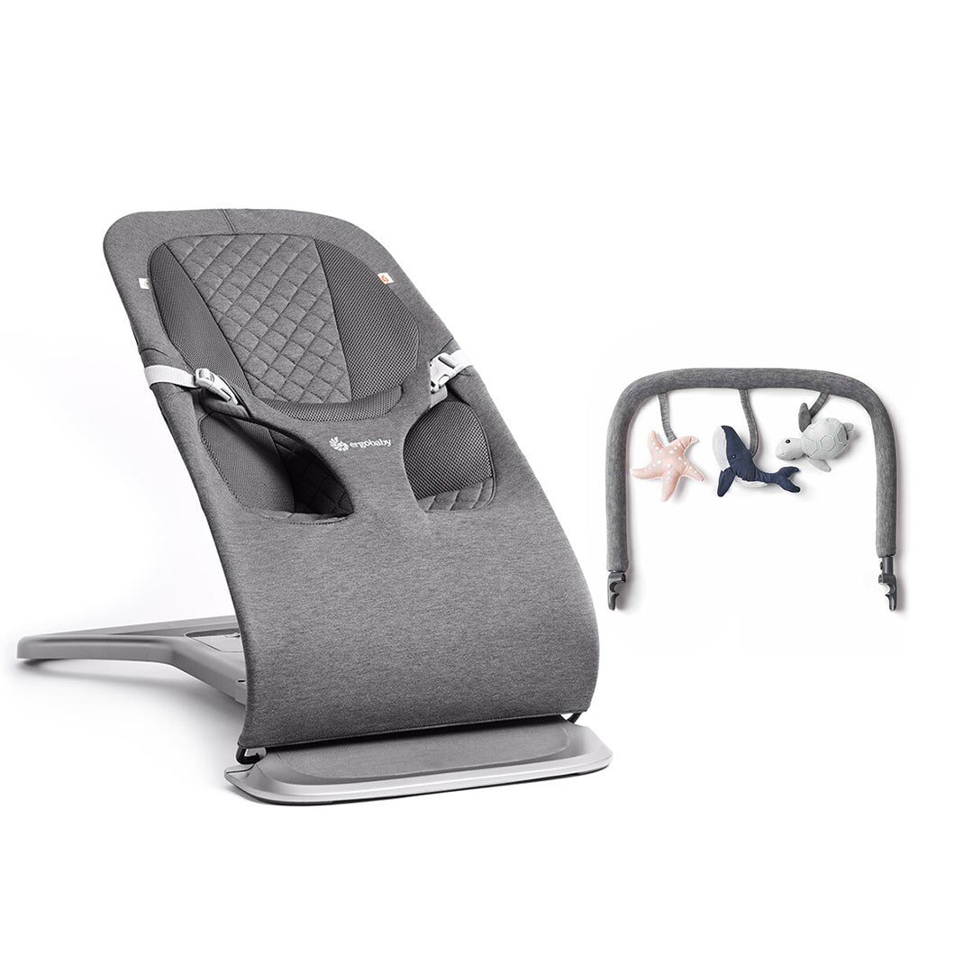  Ergobaby Evolve Baby Bouncer - Charcoal Grey、mySite、merchandisen
