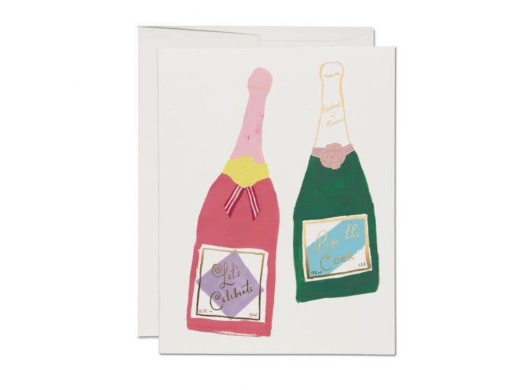 Red Cap Cards - Champagne congratulations greeting card、mySite、garagedoors4me