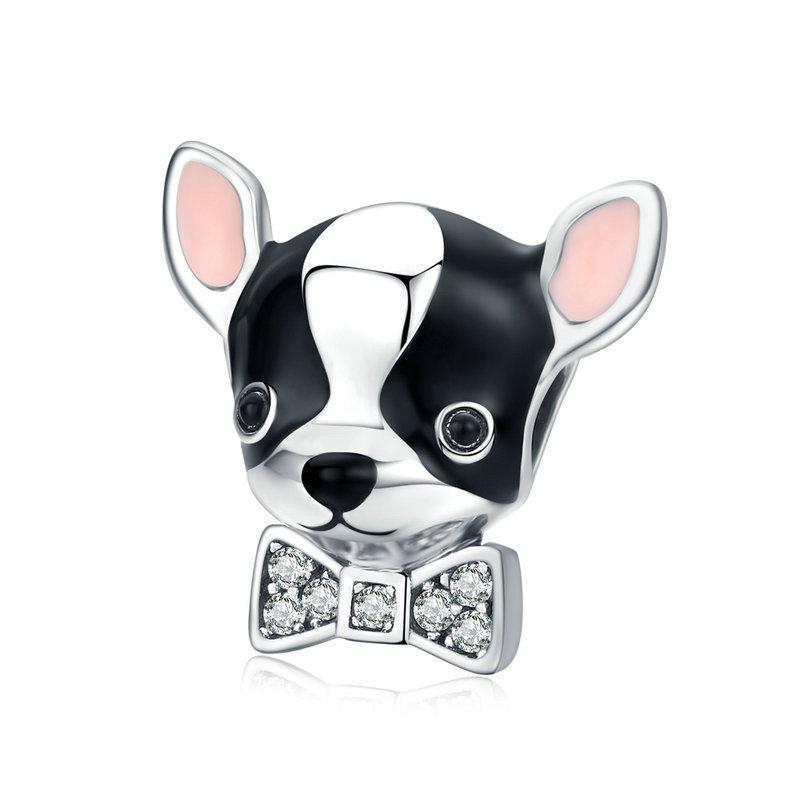 Dog Charm Collection Pandora Style Charms Sterling Silver Boston, Frenchie, Chi, Schnauzer, Puppy、mySite、g9winljtr