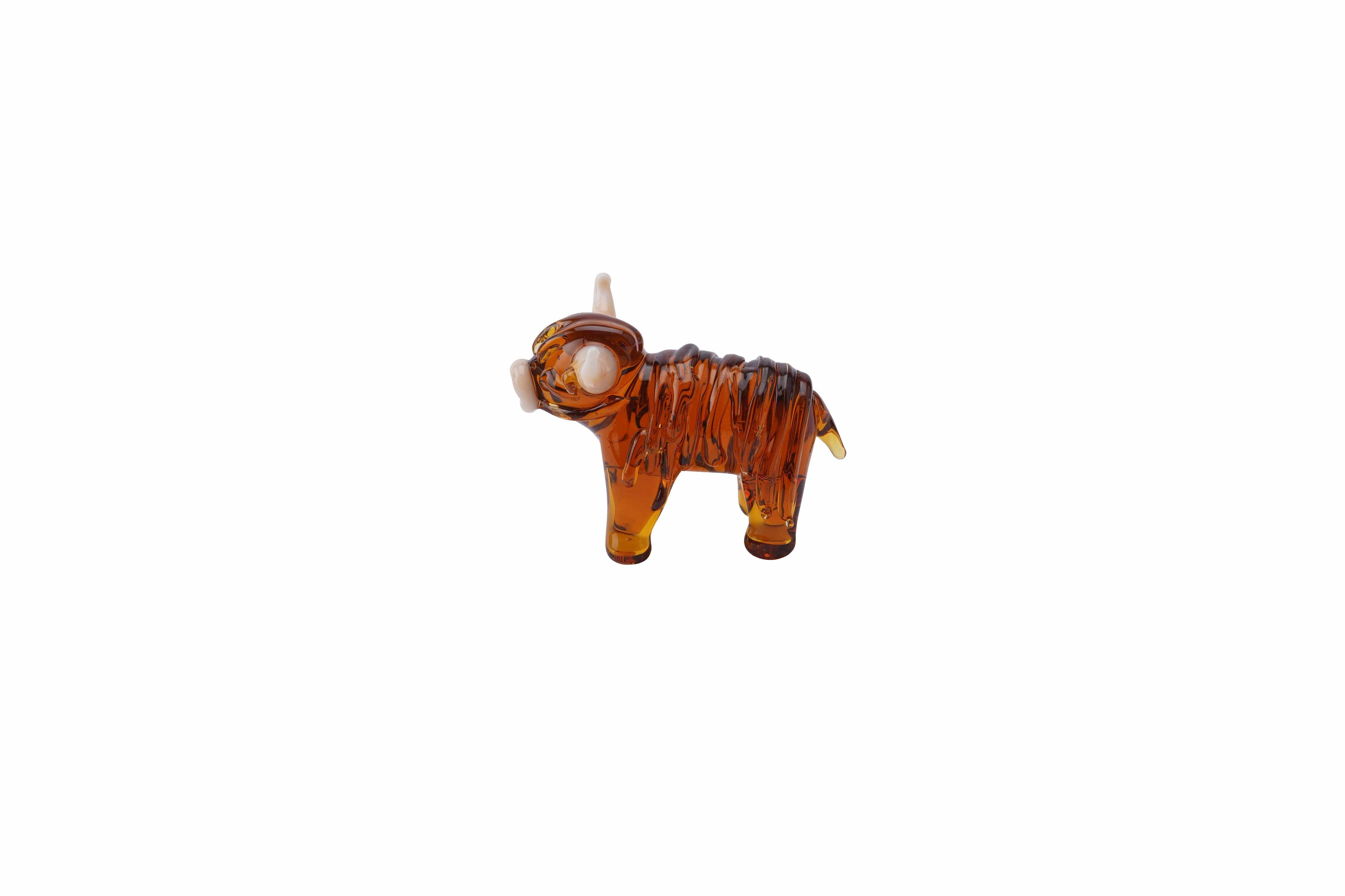 Hand Blown Glass Highland Cow Ornament in Gift Box、mySite、g9winljtr