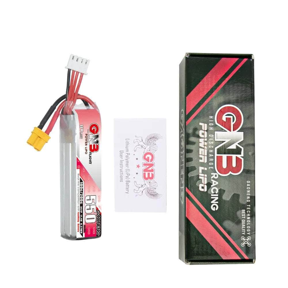  Gaoneng GNB 11.4V 3S 550mAh 100C LiHV Micro Battery (Long Type) - XT30、mySite、merchandisen