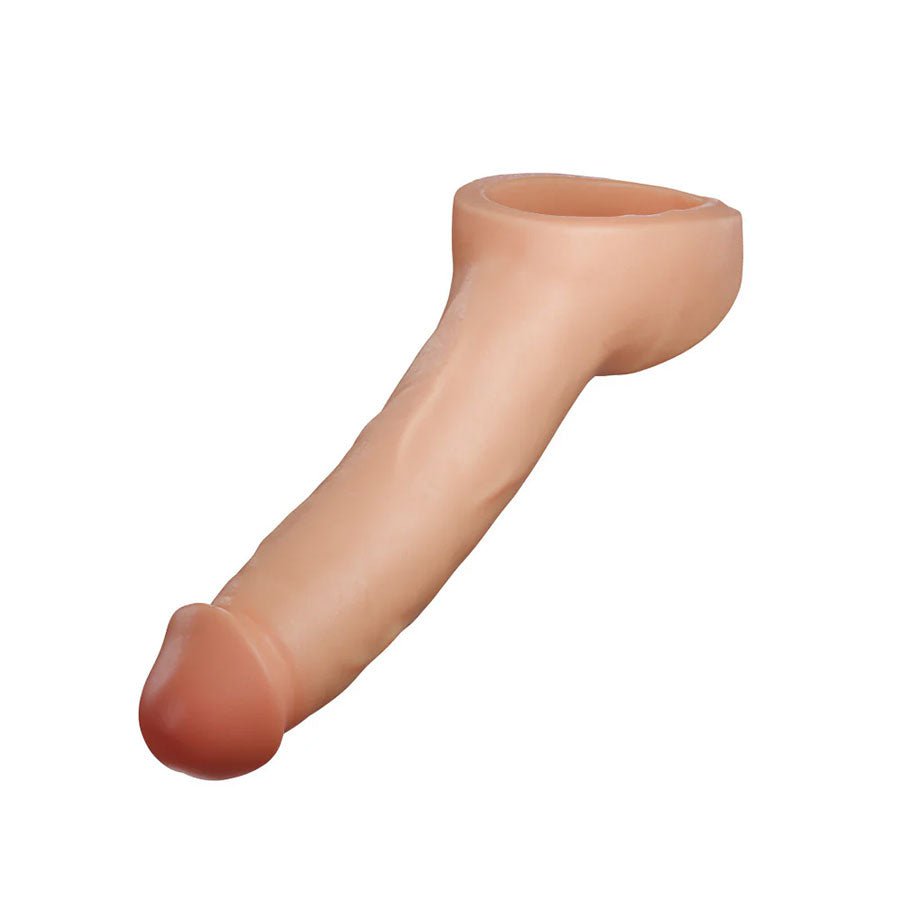 Thrive 8.75 Inch Realistic Dual Density Silicone Penis Extender Sleeve、mySite、bottomscart