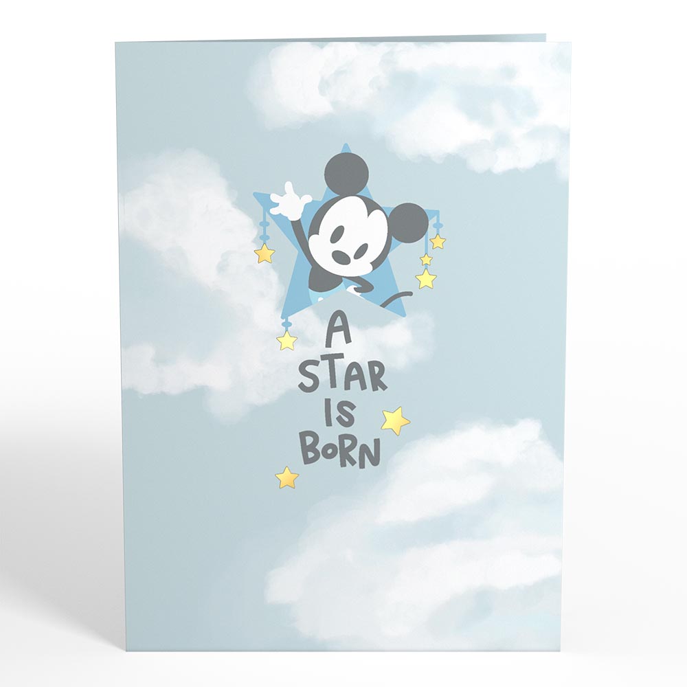 Disney's Mickey Mouse Over the Moon Baby Pop-Up Card、mySite、solidvoid