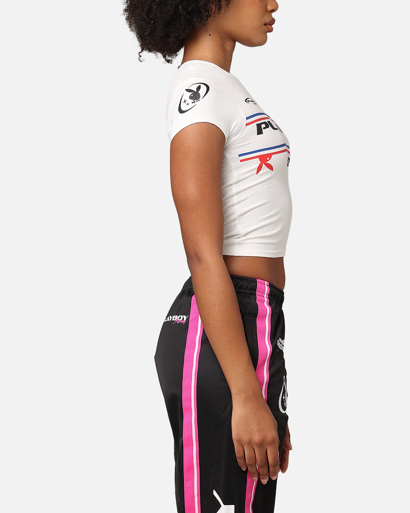 Playboy Women's Racing 1953 Baby T-Shirt White、mySite、zt4zffjzw