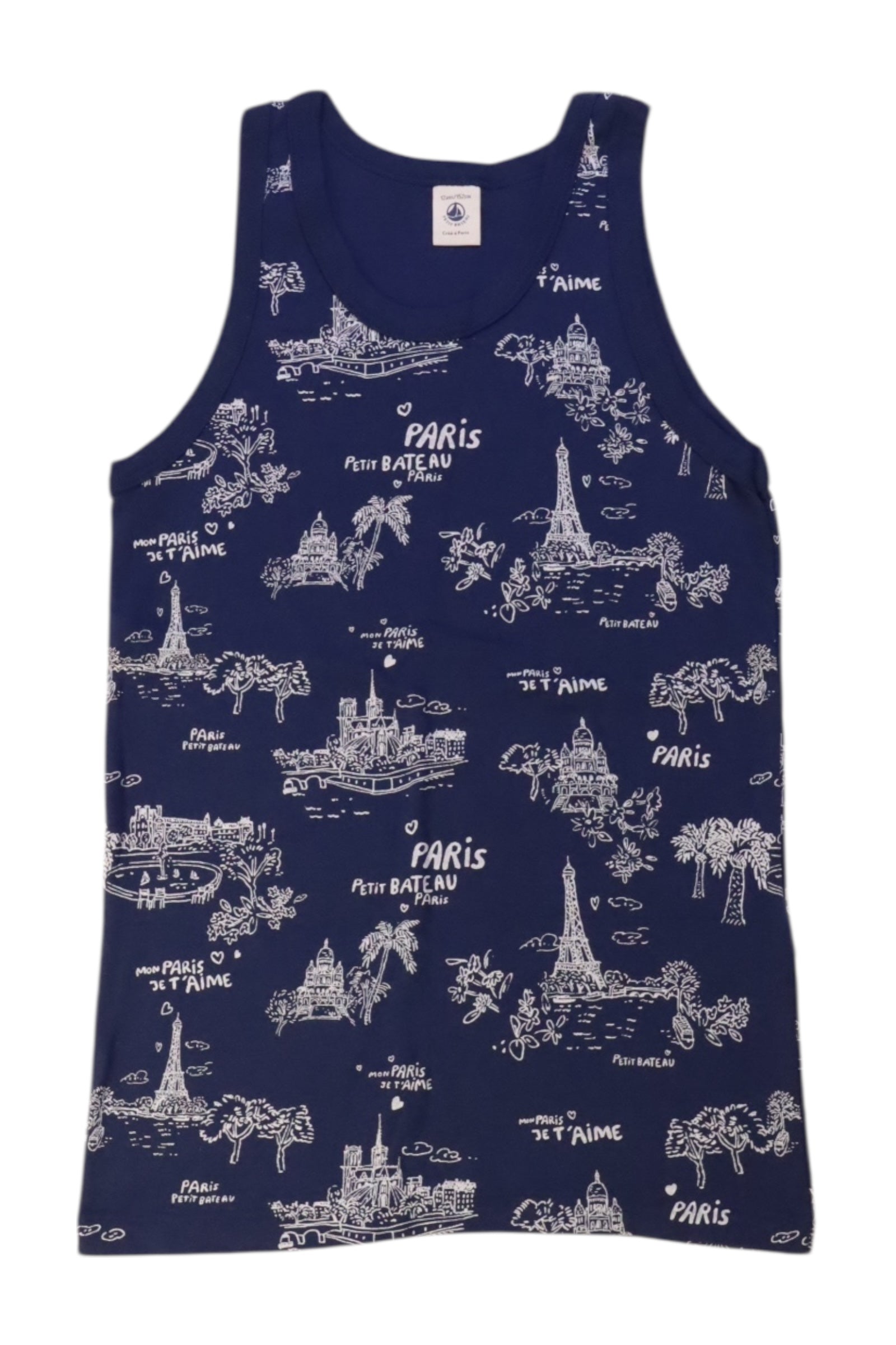 Petit Bateau Paris Print Tank Top 12Y、mySite、g9winljtr
