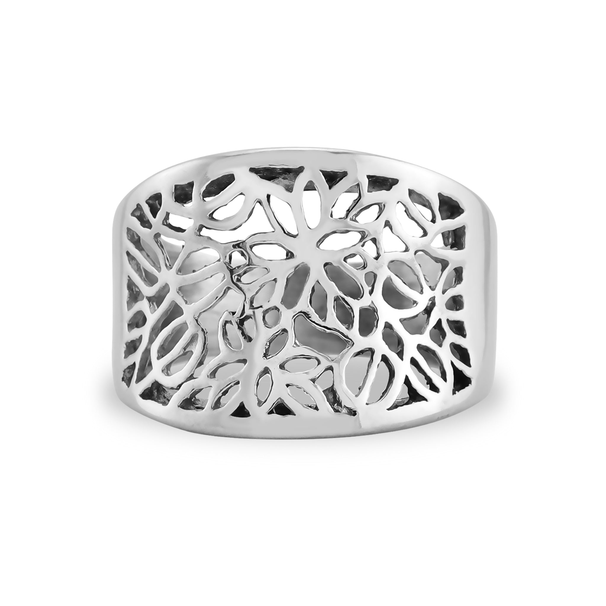 Detailed Patterned Cutout Stainless Steel Ring / SCR4073、mySite、dreamappss