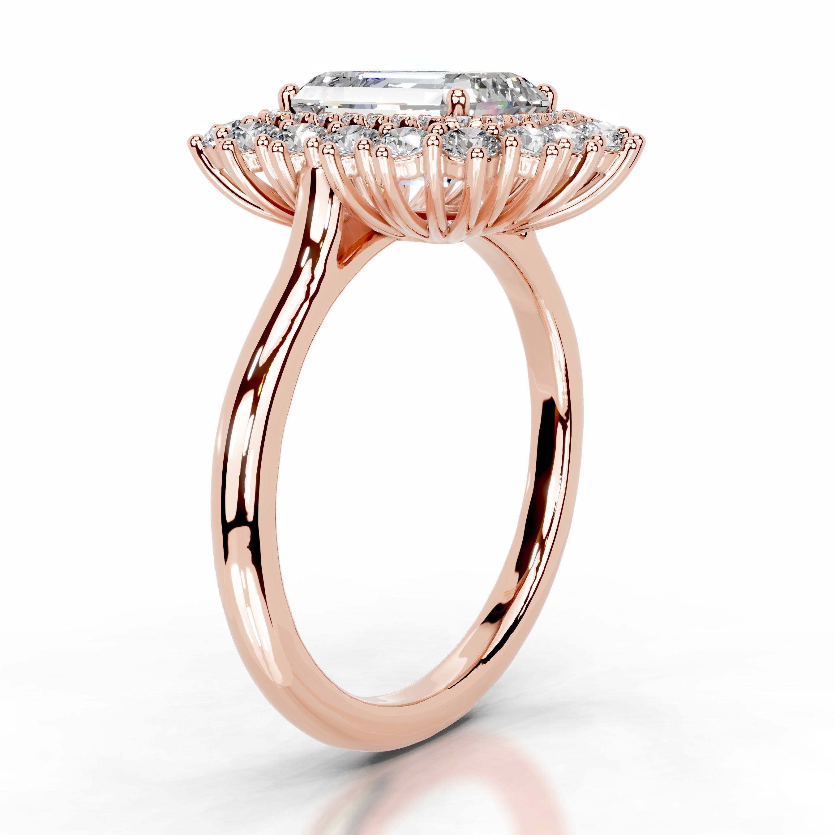 Myaree Moissanite & Diamond Ring - 14K Rose Gold、mySite、hinf8tx79