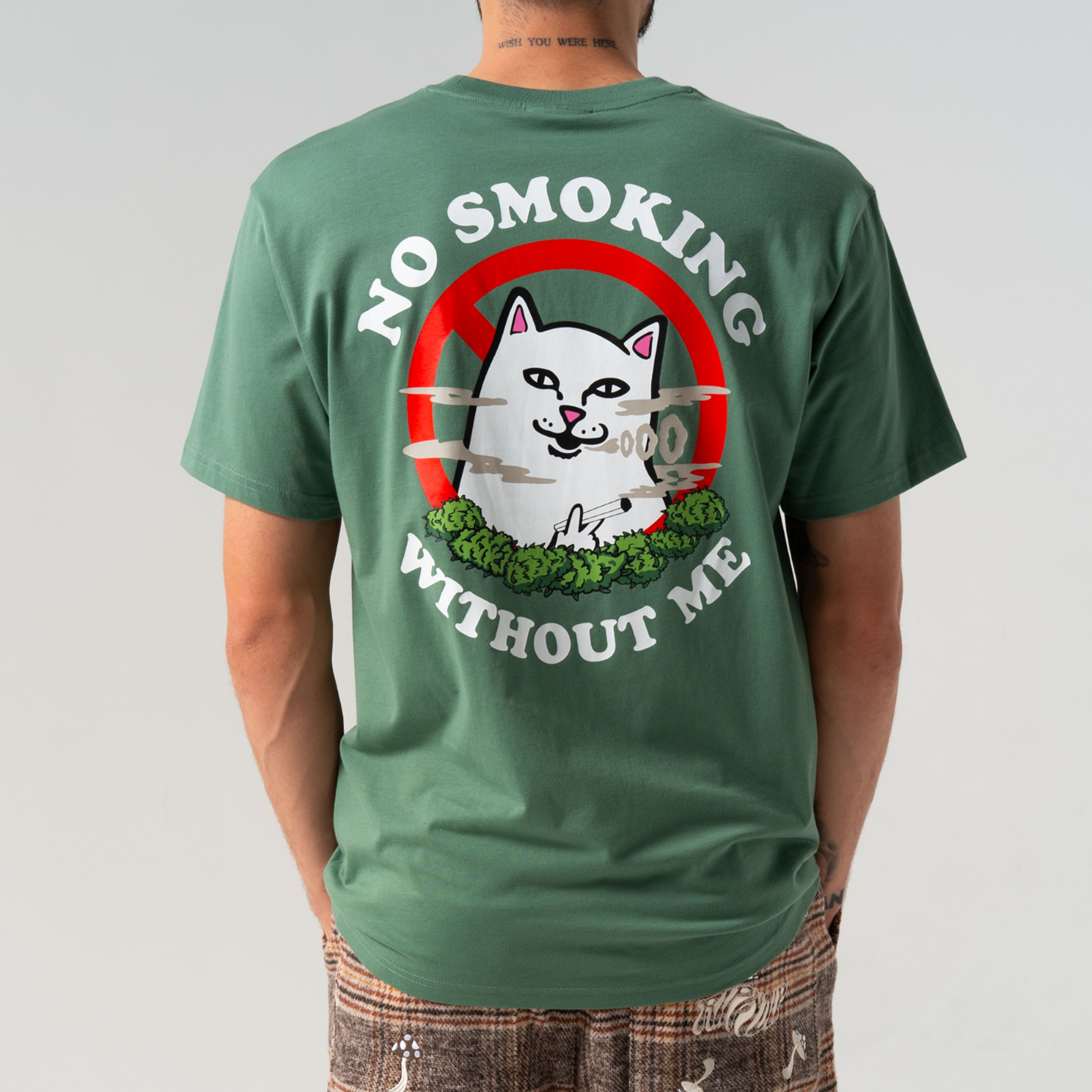  No Smoking Tee (Light Olive)、mySite、merchandisen