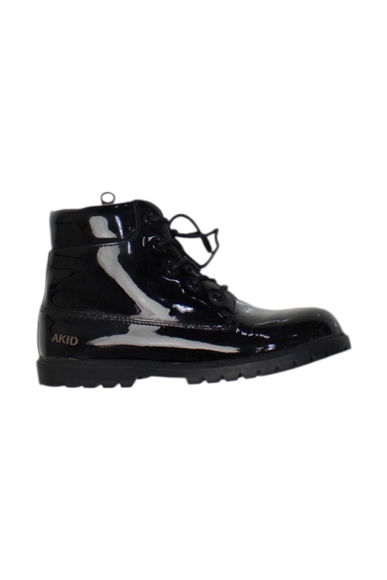 AKID Patent Leather Casual Boots EU34、mySite、g9winljtr