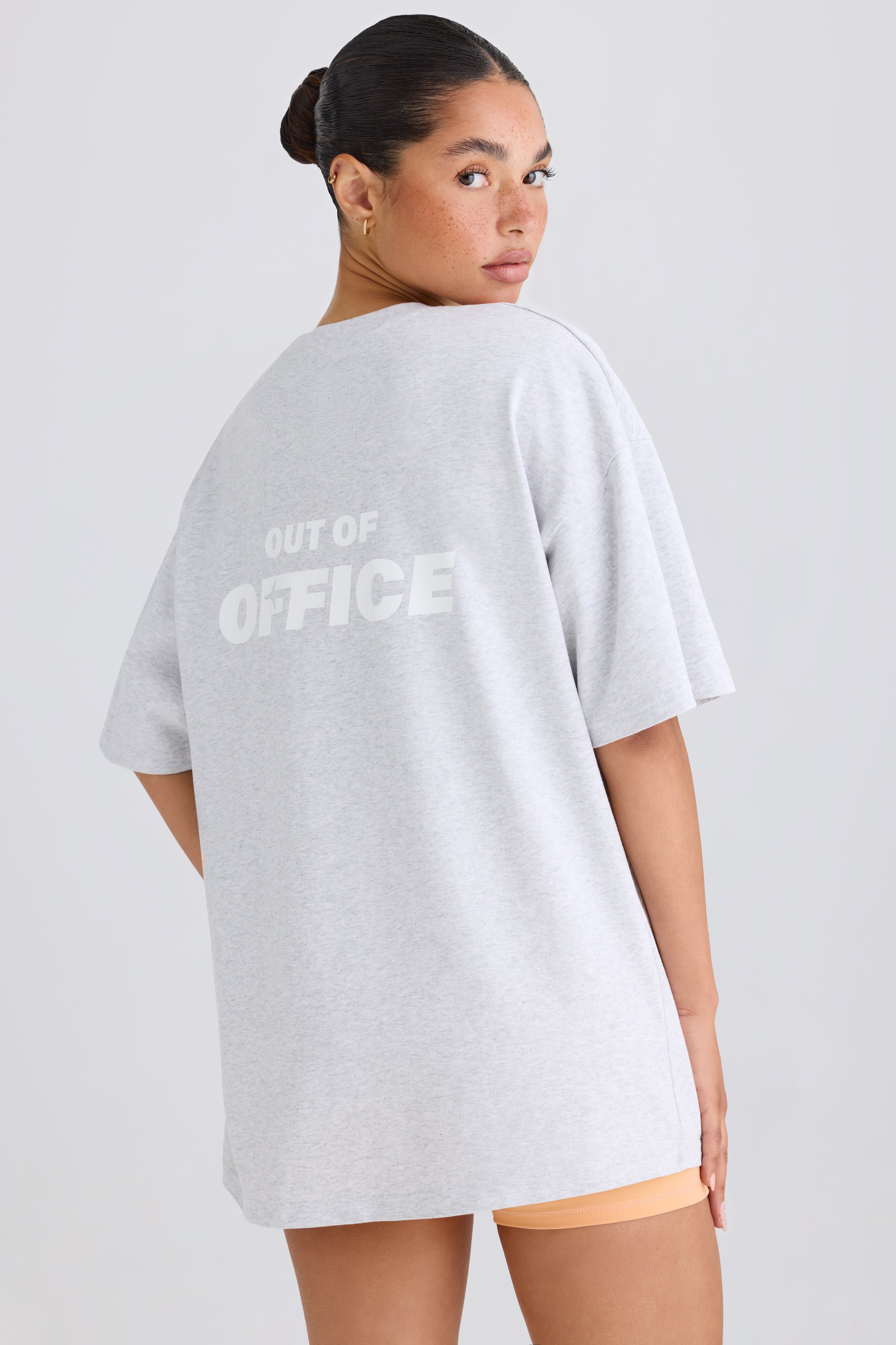 Oversized T-Shirt in Grey Marl、mySite、solidvoid