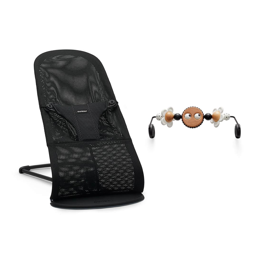  BabyBjorn Bouncer Bliss + Toy Bar Bundle - Black + White、mySite、merchandisen