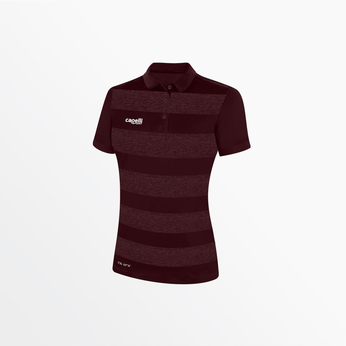 WOMEN'S CLASSIC STRIPE POLY POLO