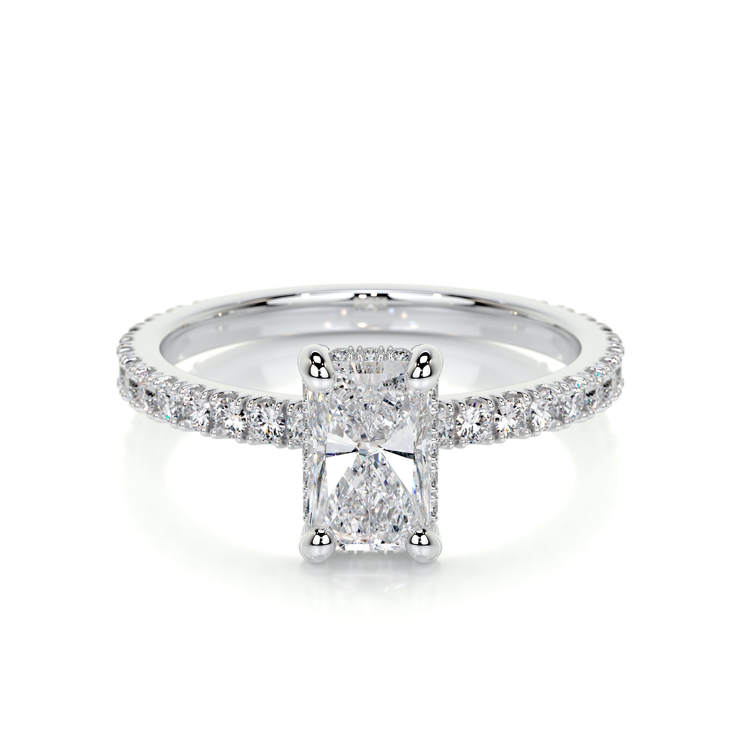 Deborah Elongated Lab Grown Diamond Ring -Platinum、mySite、hinf8tx79