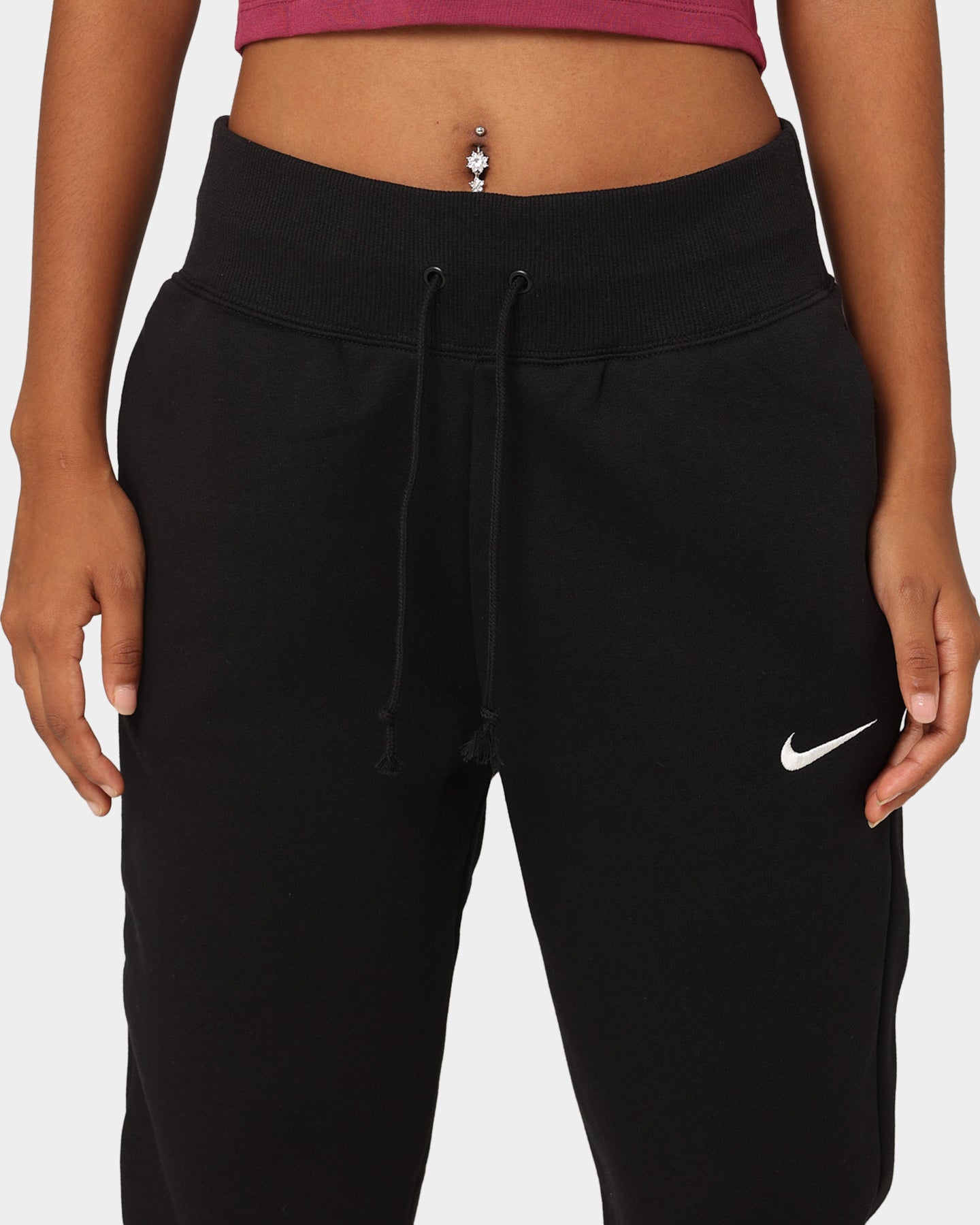 Nike Women's Nike Sportswear Phoenix Fleece High-Waisted Pants Black、mySite、zt4zffjzw
