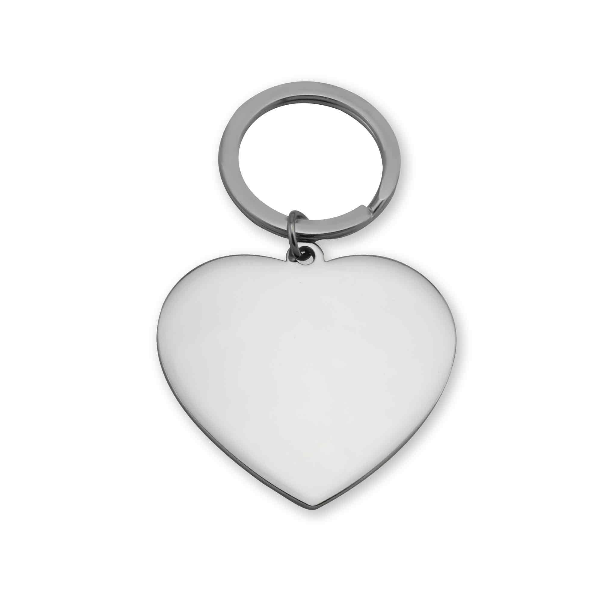 18K Gold PVD Stainless Steel Engravable Heart Keychain / SBB0287、mySite、dreamappss