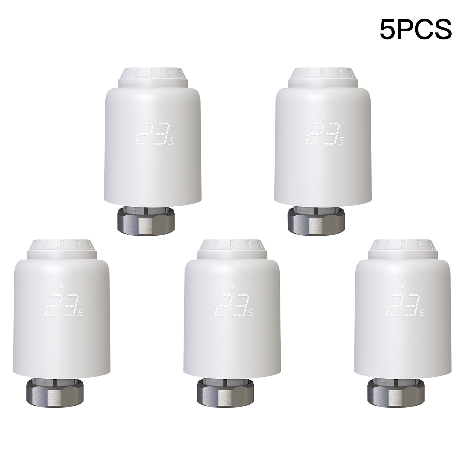 WiFi Smart Thermostatic Radiator Valve Anti-scale Mode Rotatable Screen Digital Heating TRV、mySite、fannypackpong