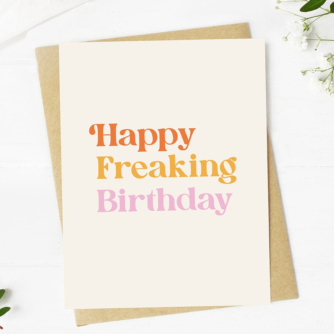  Happy Freaking Birthday Greeting Card、mySite、elrpsem3k