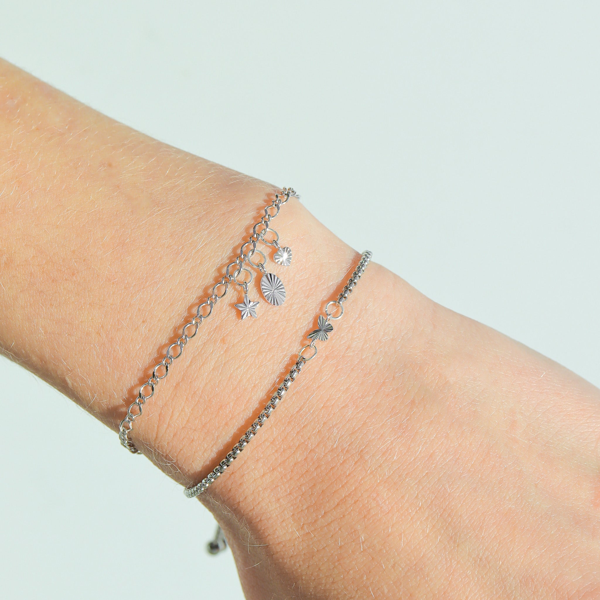 .925 Sterling Silver Sunburst Star Charm for Permanent Jewelry / PMJ1029、mySite、dreamappss