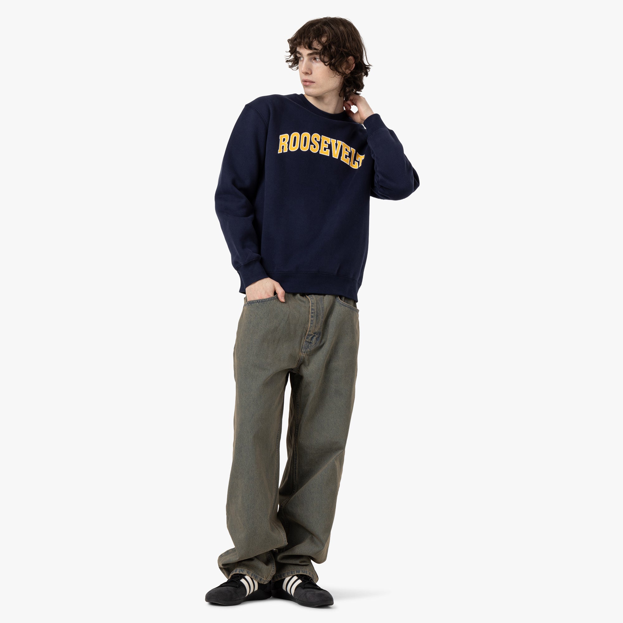  Metalwood Roosevelt Crewneck Sweatshirt / Navy、mySite、merchandisen