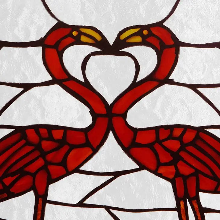 Flamingo Stained Glass Panel、mySite、g9winljtr