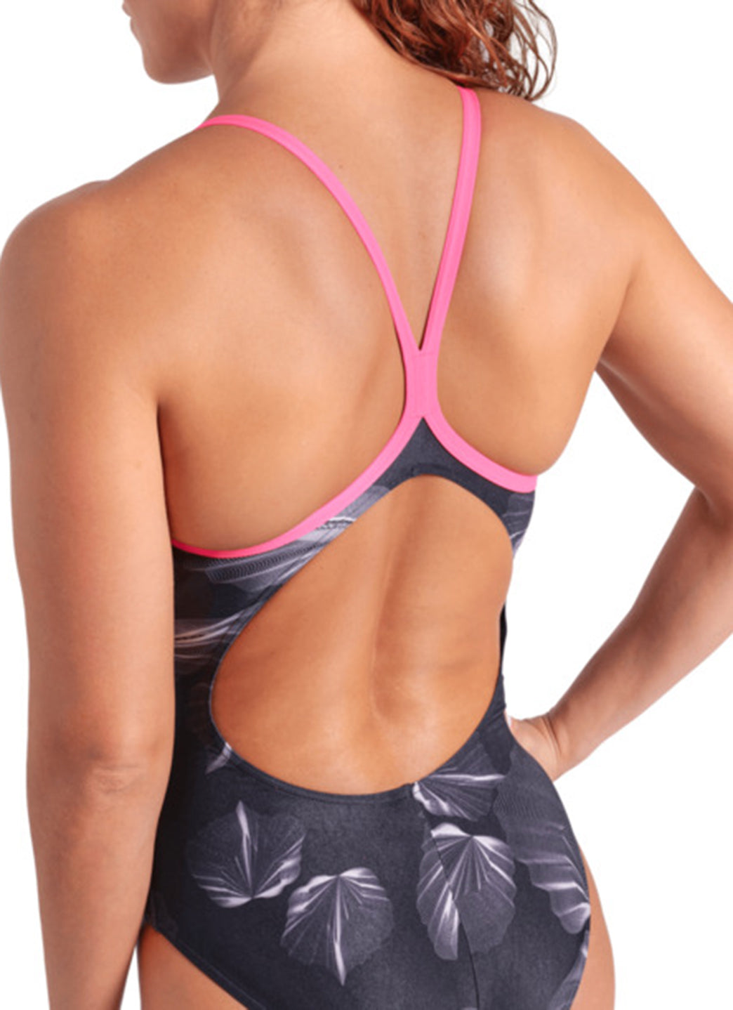 Arena Women's Frozen Leaves Lightdrop Back One Piece Swimsuit、mySite、noshort