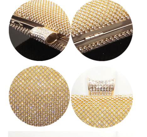 Gold Rhinestone Evening Bag, Clutch Handmade with Love! Stunning! Parties, here you come!、mySite、g9winljtr