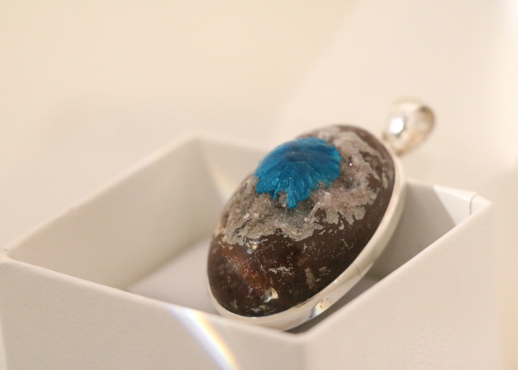 Cavansite Pendant (Sterling Silver)、mySite、topwebapps