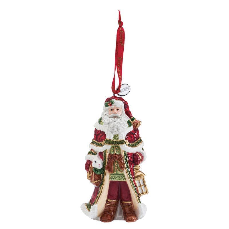 Santa Bell Ornament, Fitz & Floyd Telluride 2024 Dated Gift Boxed、mySite、g9winljtr