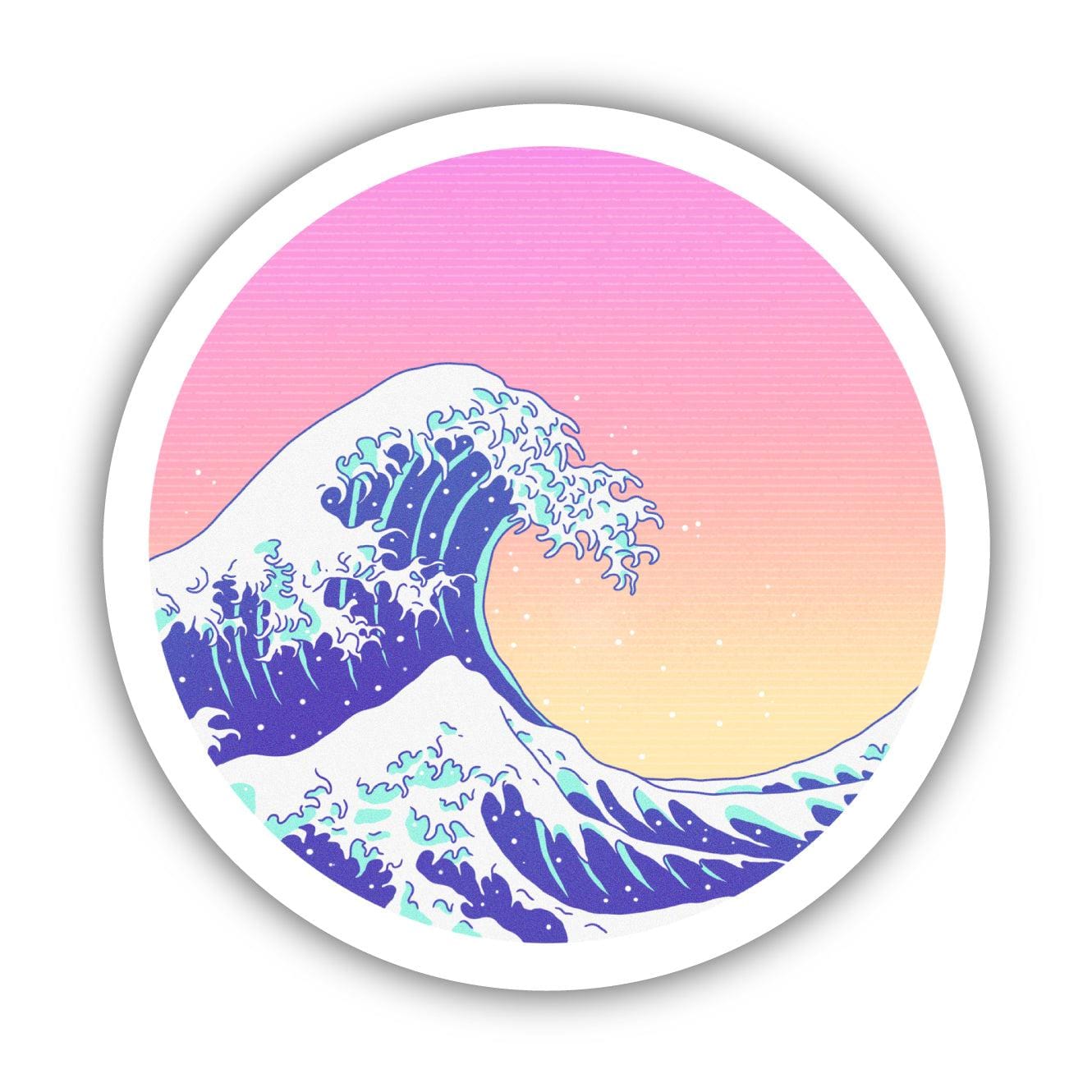  Ocean Wave Sticker、mySite、ghnorth