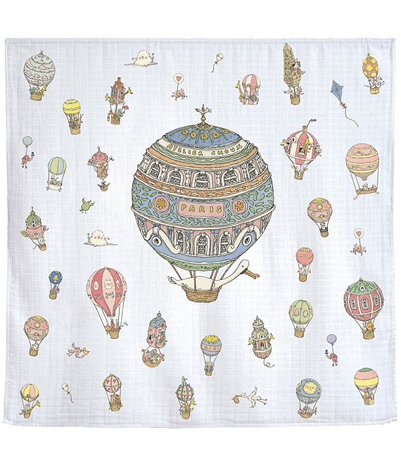  Atelier Choux Baby Hot Air Balloons Swaddle Blanket、mySite、elrpsem3k