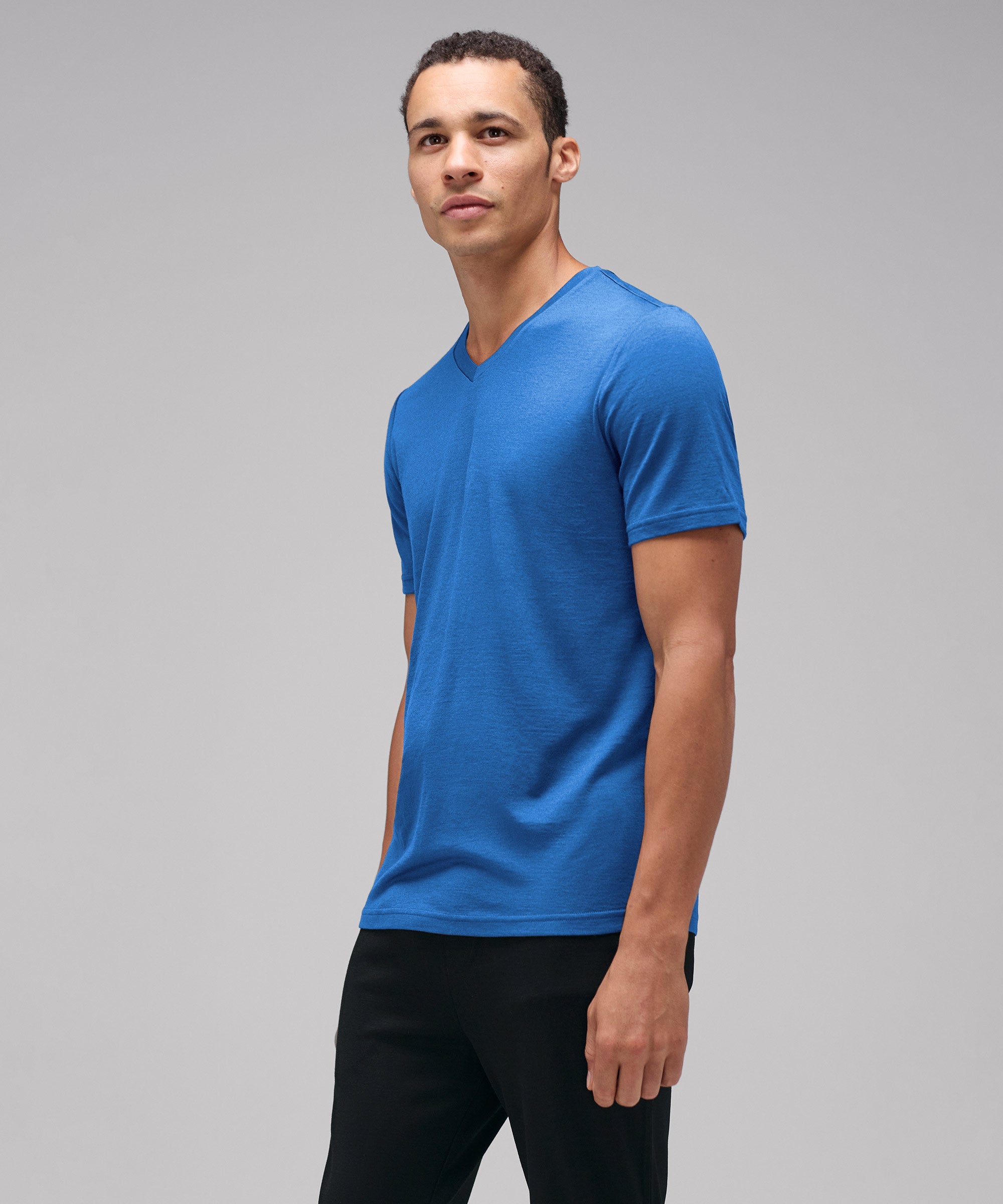 Men's Merino V-Neck T-Shirt、mySite、noshort