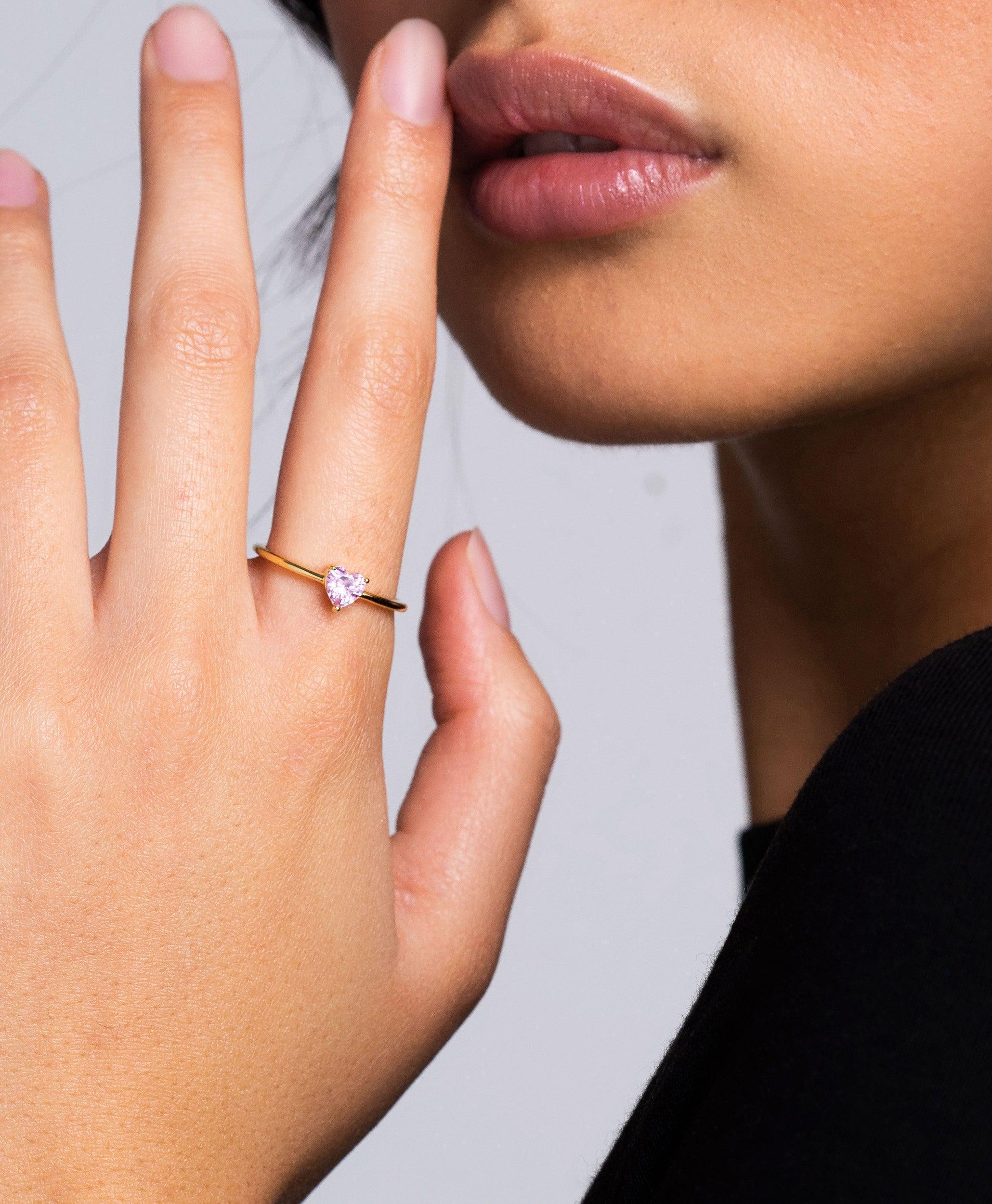  Luv Ring Rose 18ct Gold Plated