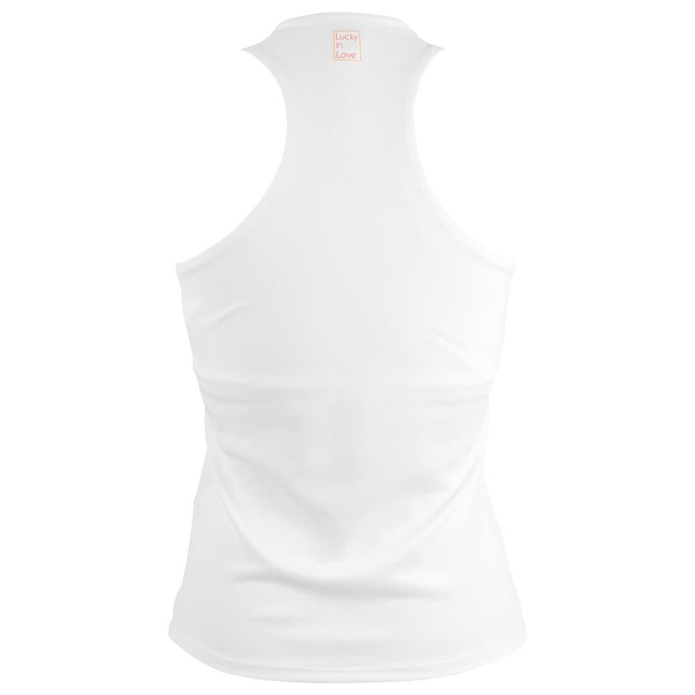 Lucky in Love Women's Shockin' Classics Stripes Tank - White、mySite、neckold