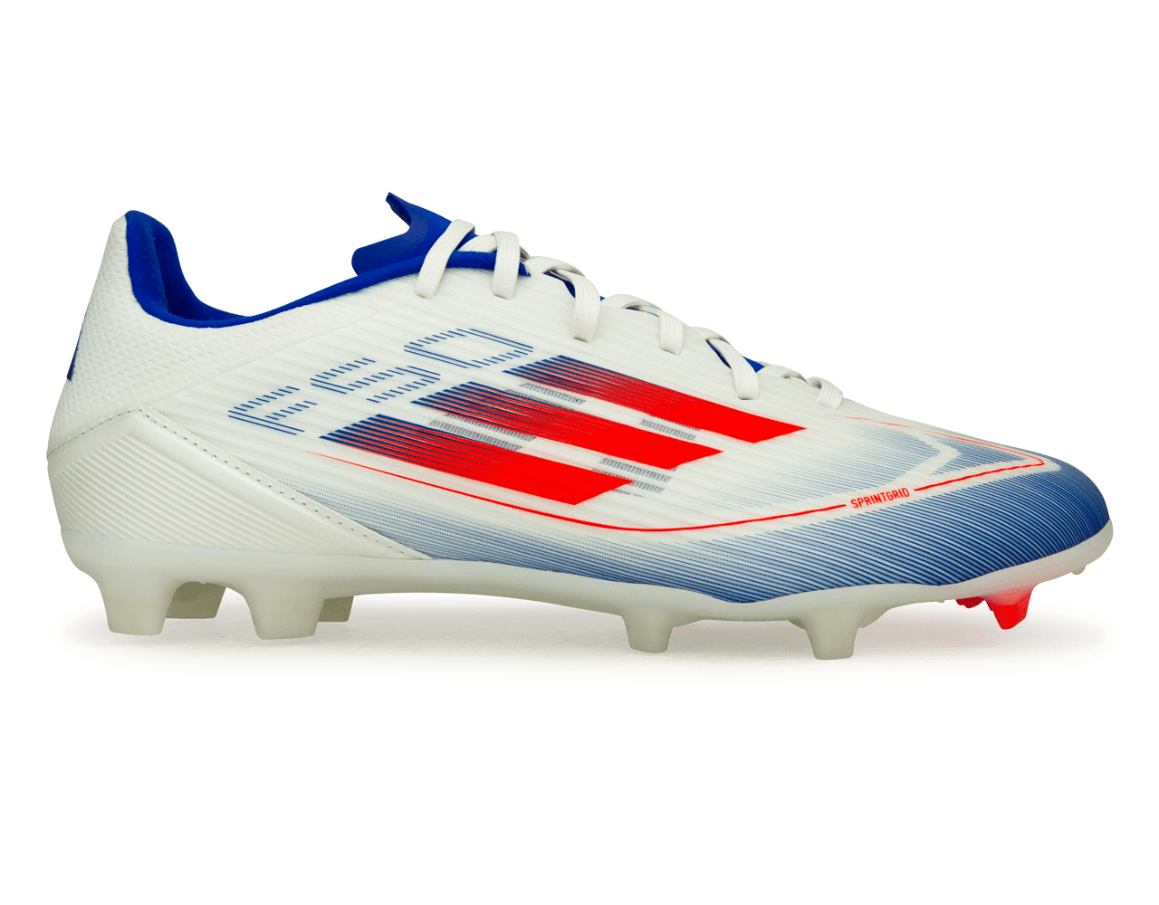 adidas Men's F50 League FG/MG White/Lucid Blue、mySite、bottomscart