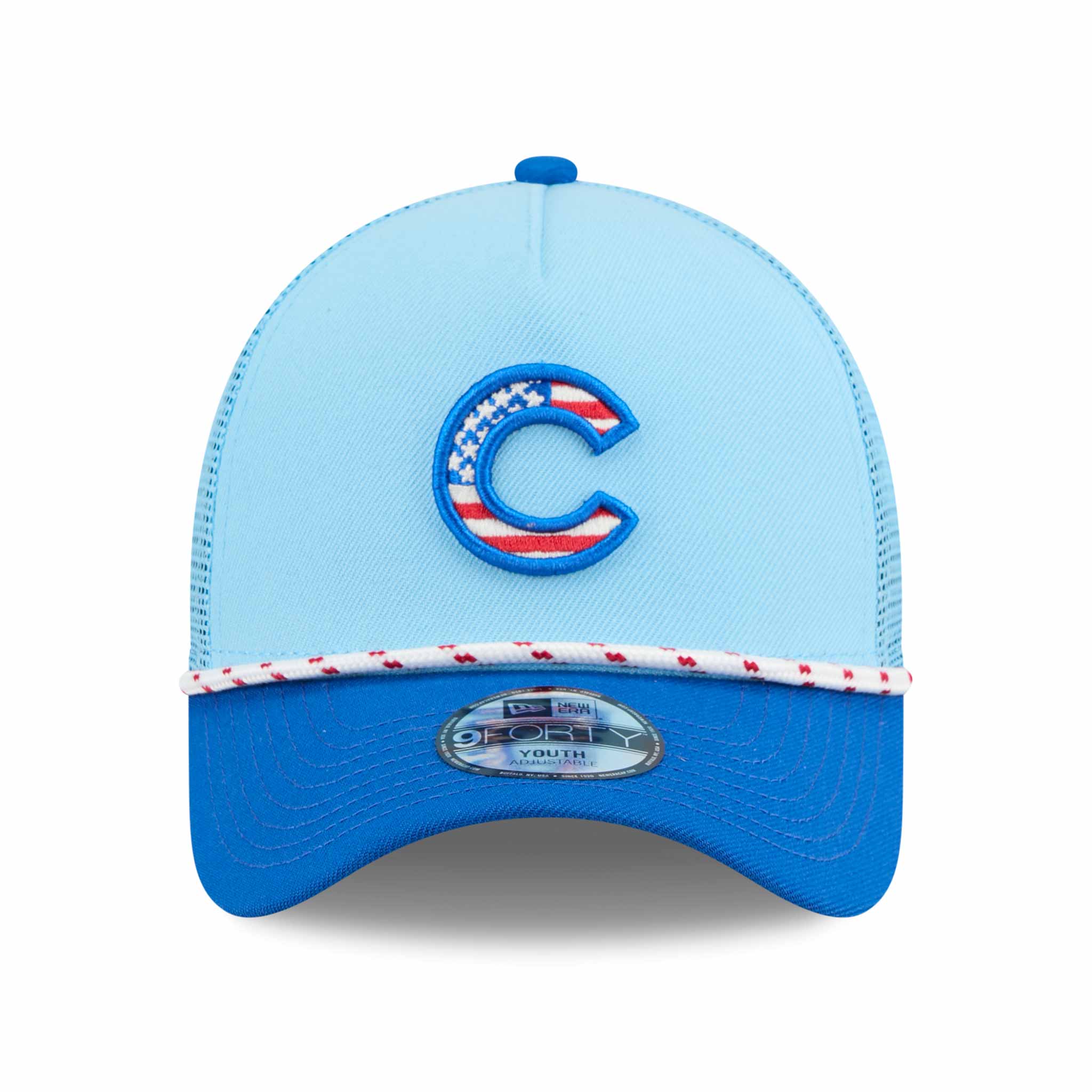 Chicago Cubs New Era Youth 2025 Fourth of July 9FORTY Rope M Crown Adjustable Cap、mySite、vikingsvslions