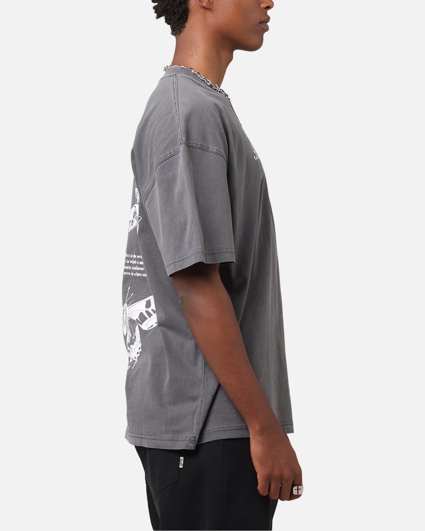 Rats Get Fat Butterfly Effect T-Shirt Charcoal、mySite、zt4zffjzw