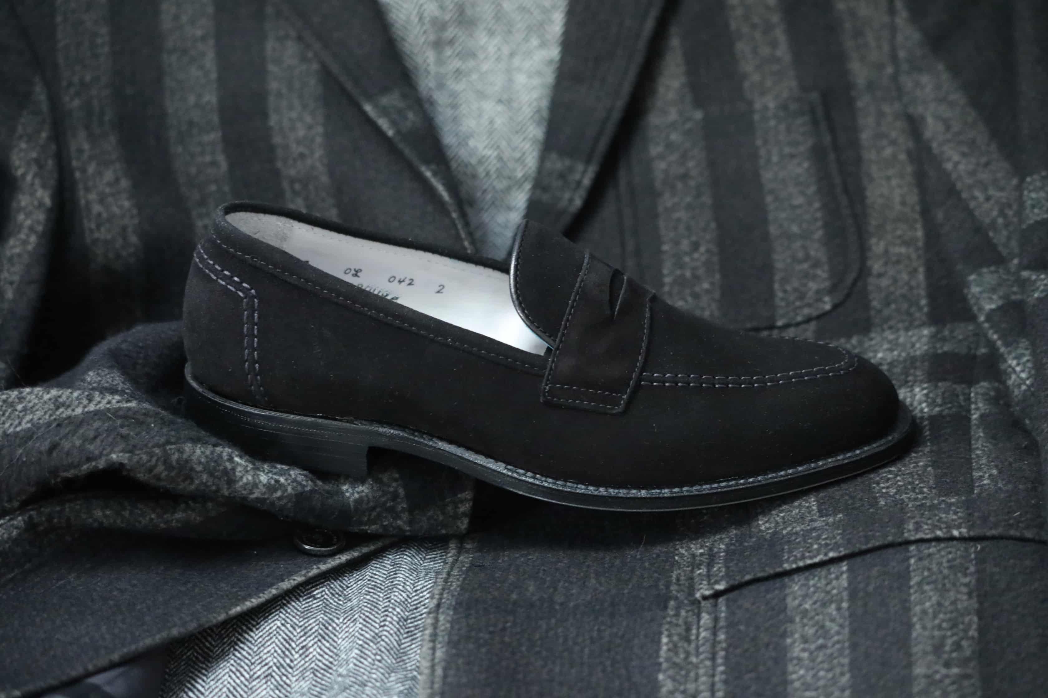  D2229 - Madison Penny Loafer In Black Kid Suede、mySite、preschool7hills