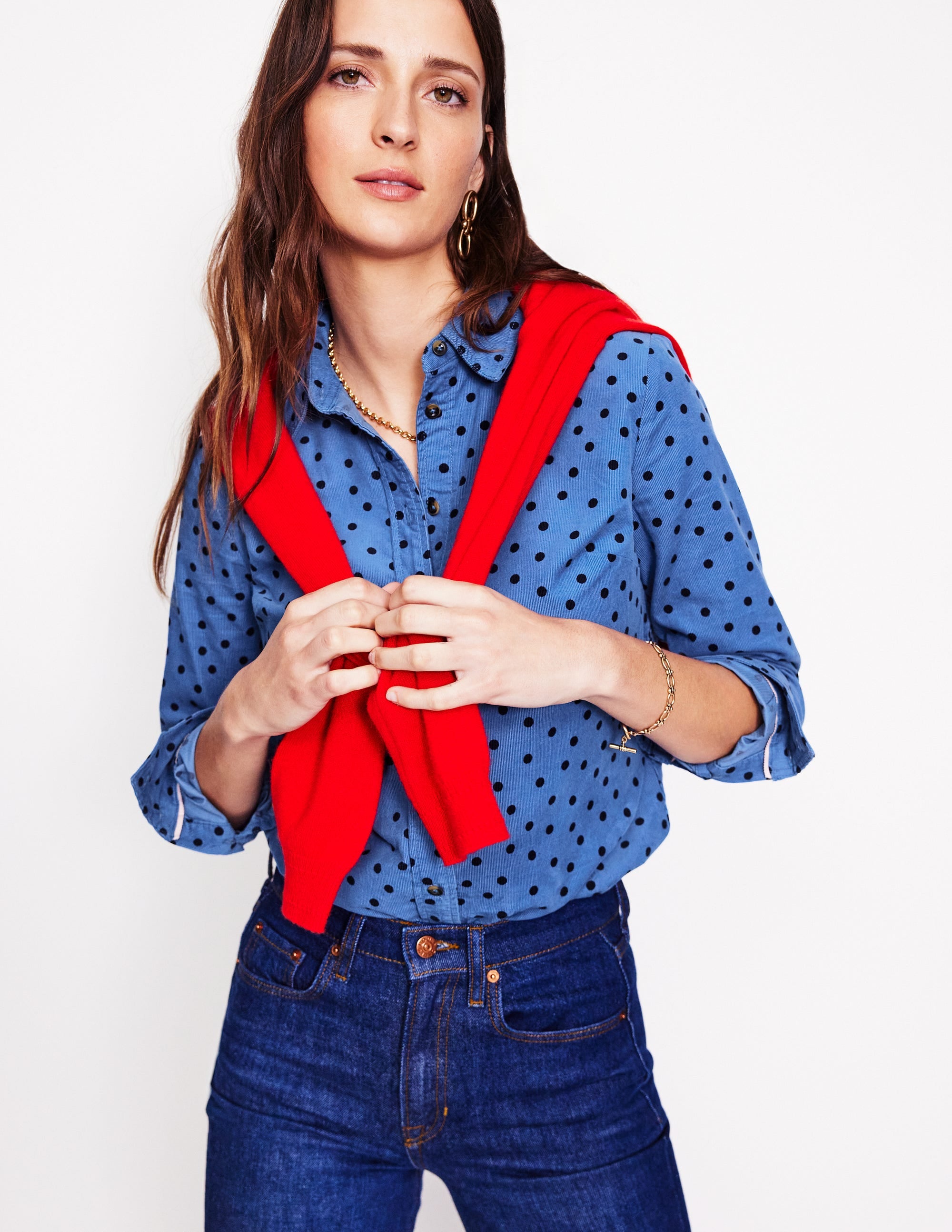  Sienna Cord Shirt-Blue Jay, Abstract Dot、mySite、ashleygrahame