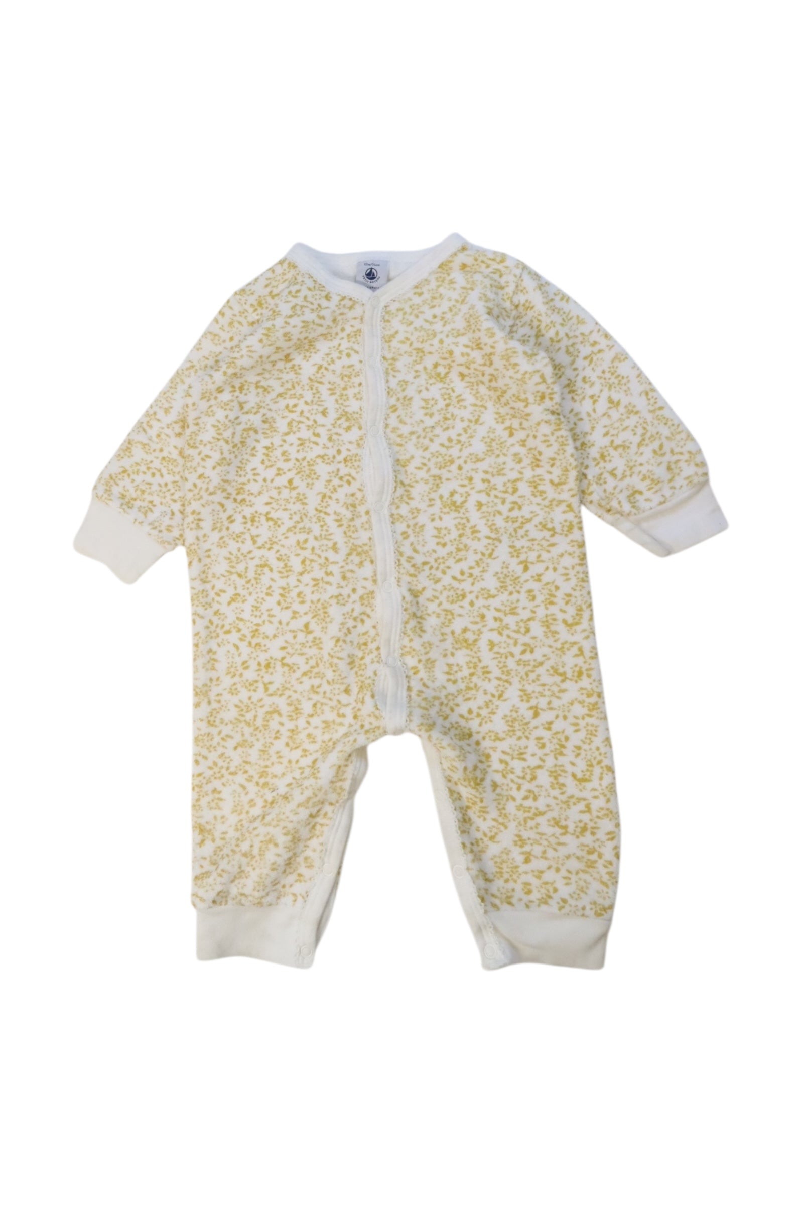 Petit Bateau Floral Onesie 6-12M、mySite、g9winljtr