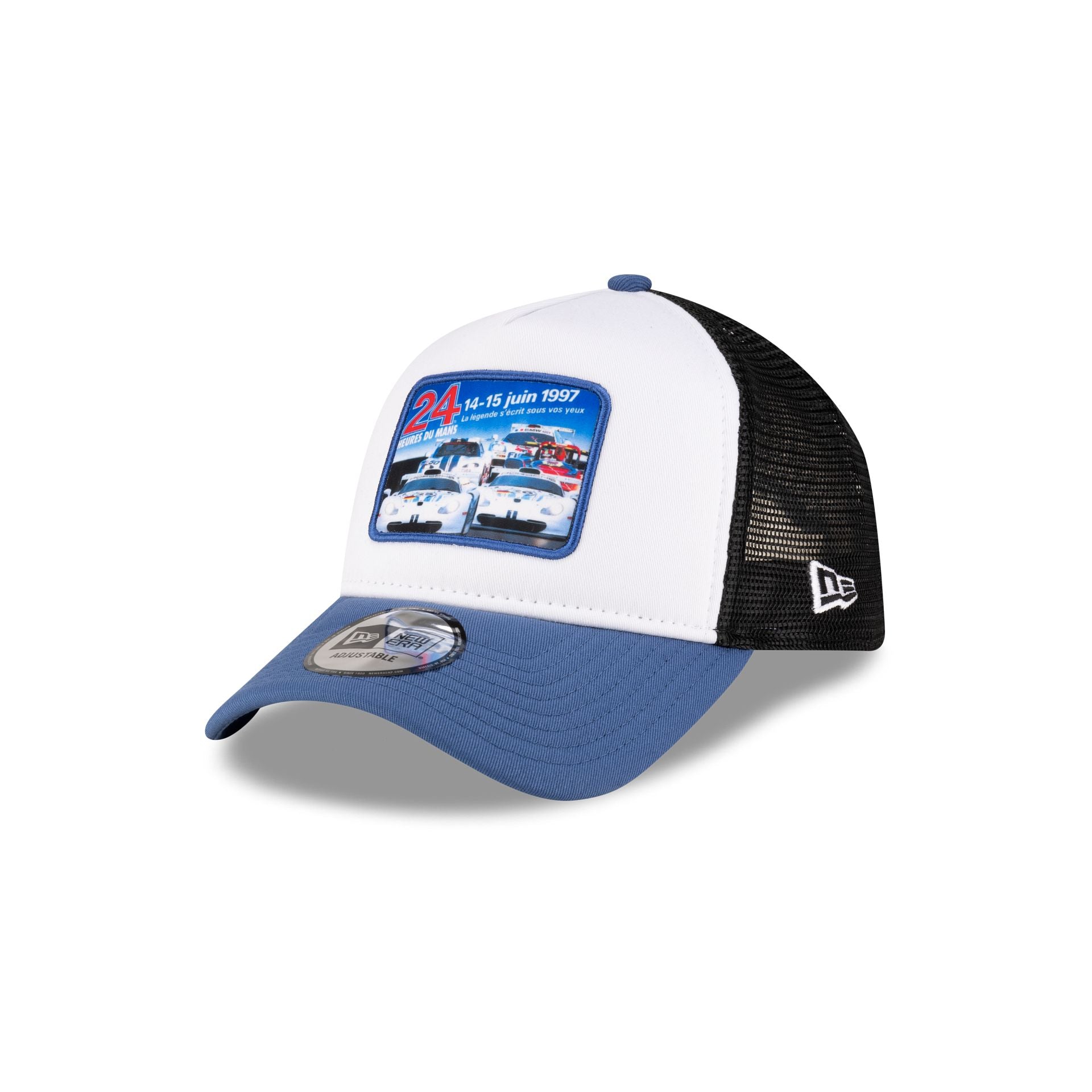 24 Hours of Le Mans Patch Blue 9FORTY A-Frame Trucker Hat、mySite、vikingsvslions