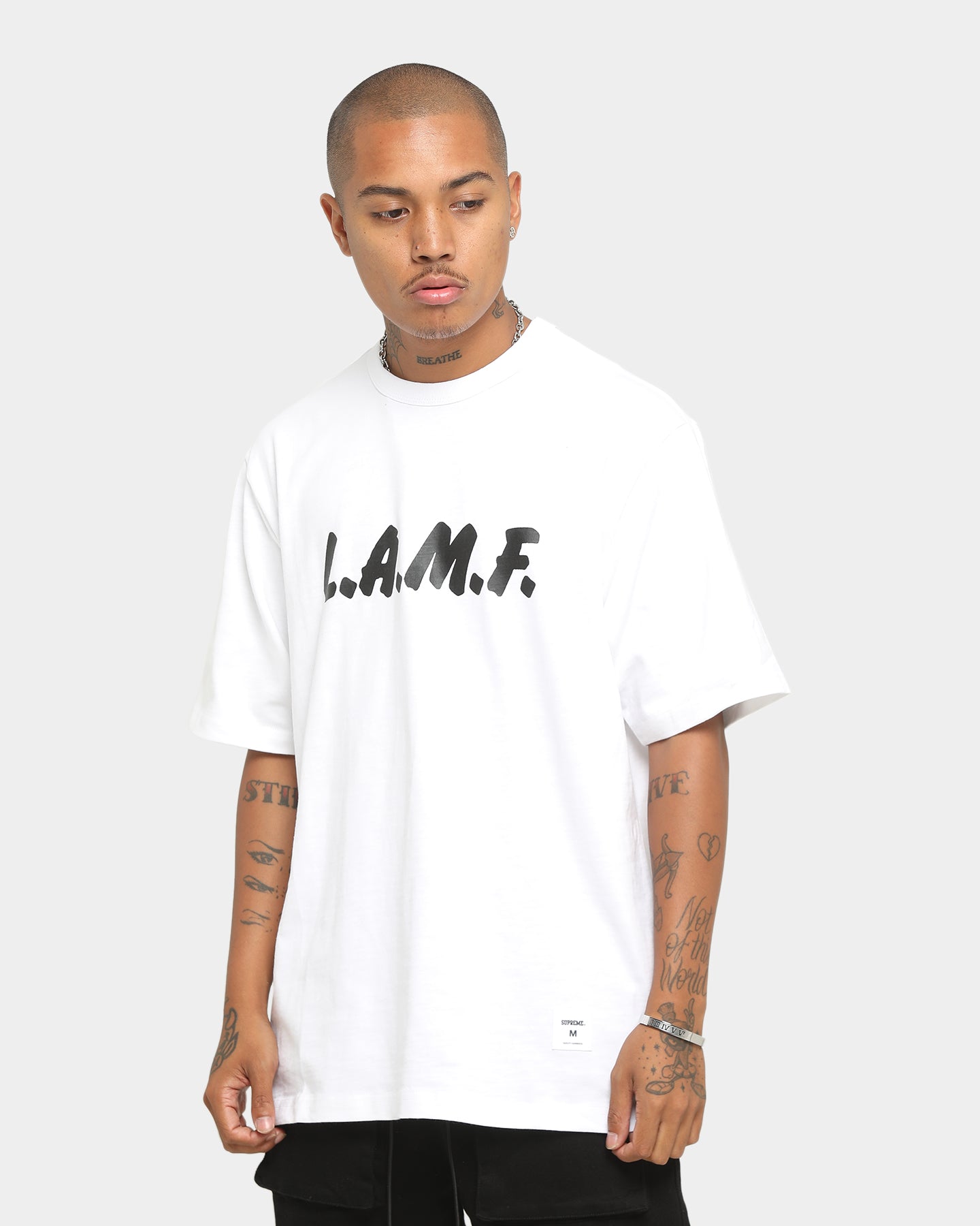 Supreme L.A.M.F Short Sleeve T-Shirt White、mySite、zt4zffjzw