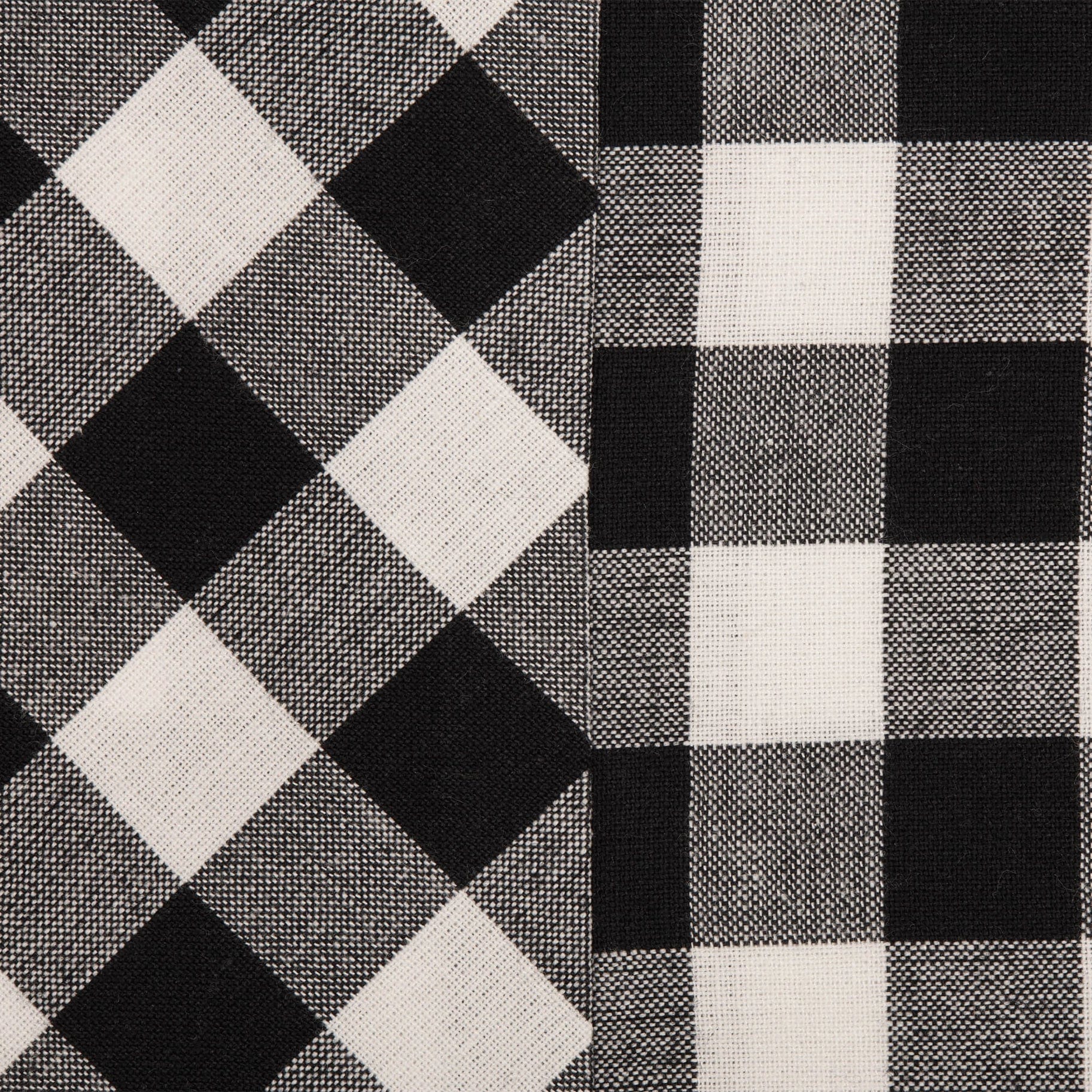 Vintage Check Black and White Table Runners and Placemats、mySite、g9winljtr