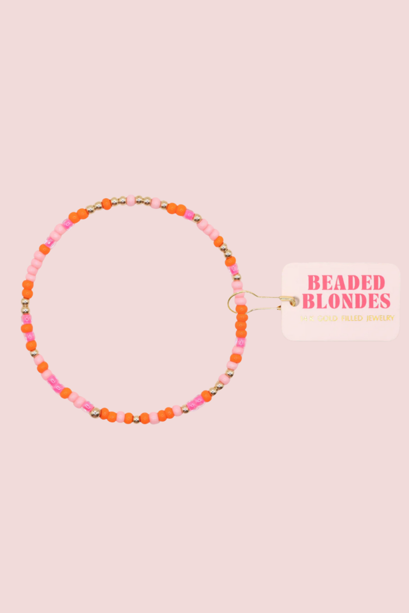 Pinks and Orange Sprinkle Anklet、mySite、hinf8tx79